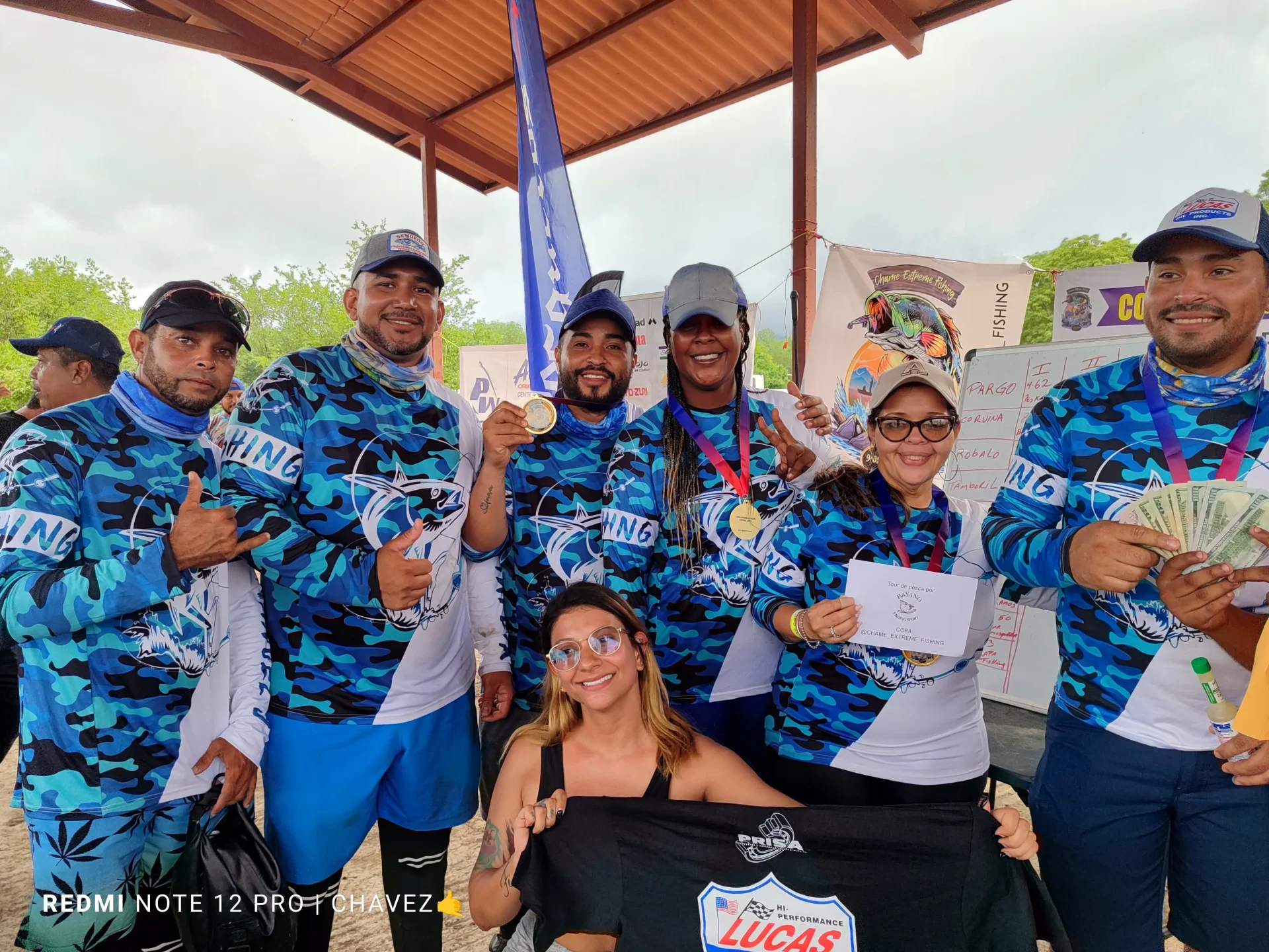 Celebración del Equipo Ganador en Copa Chame